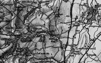 Old map of Walkmills in 1899