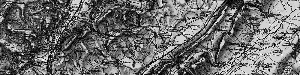 Old map of Wall Bank in 1899