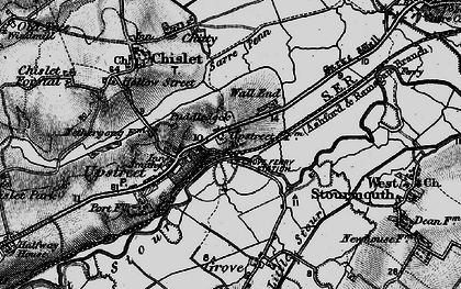 Old map of Wall End in 1895