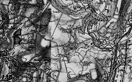 Old map of Wall Hill in 1896
