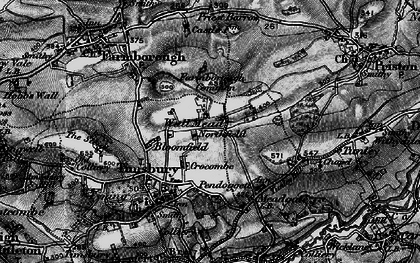 Old map of Wall Mead in 1898
