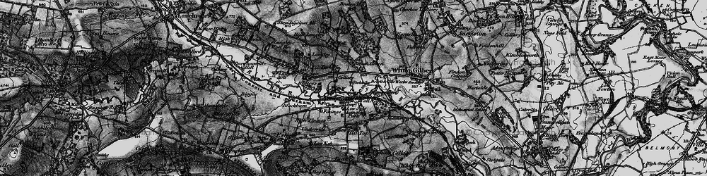 Old map of Wall Nook in 1898