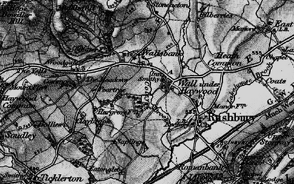Old map of Wall under Heywood in 1899