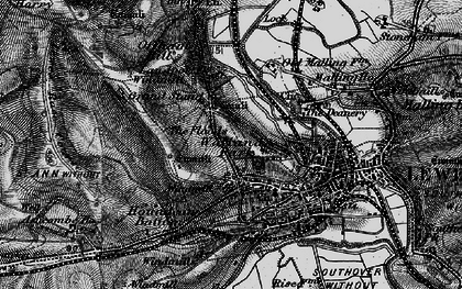 Old map of Wallands Park in 1895