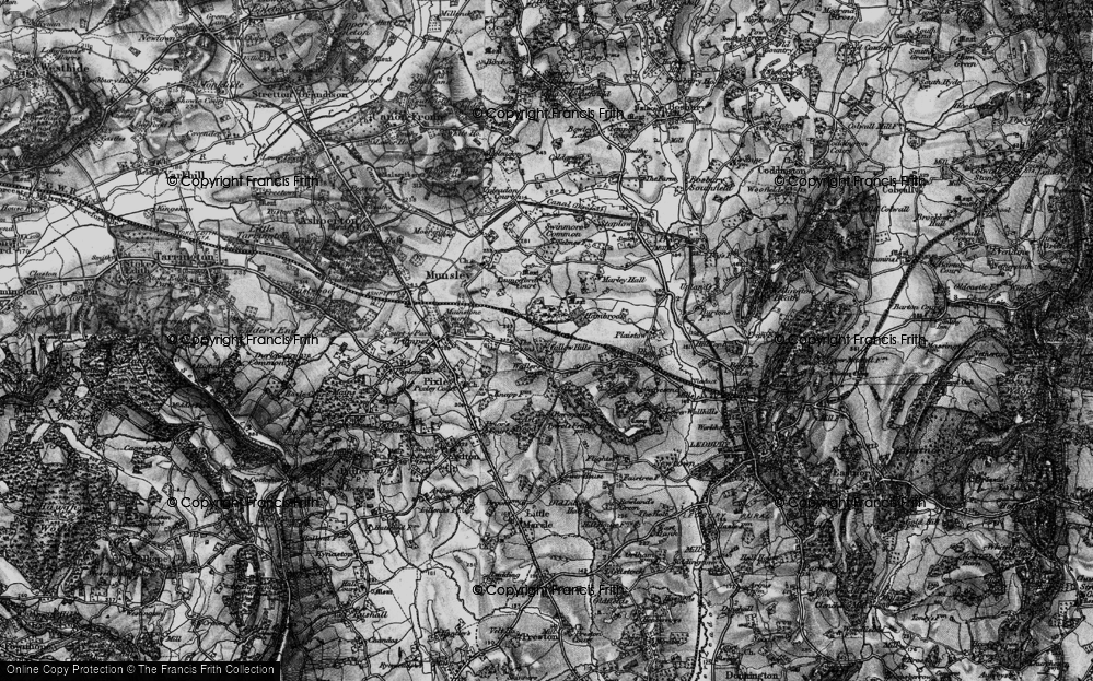 Old Map of Waller's Green, 1898 in 1898