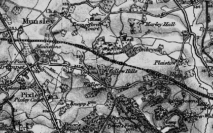 Old map of Waller's Green in 1898