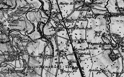 Old map of Walley's Green in 1897