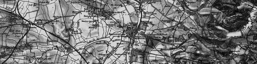 Old map of Wallingford in 1895