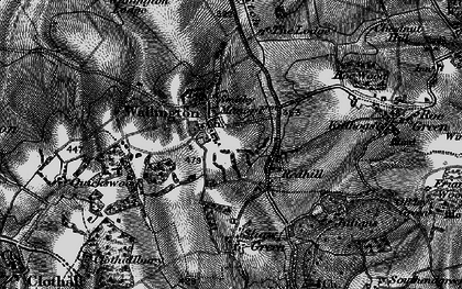 Old map of Wallington in 1896
