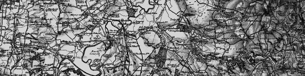 Old map of Worthenbury Brook in 1897