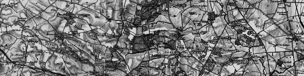 Old map of Wallingwells in 1899
