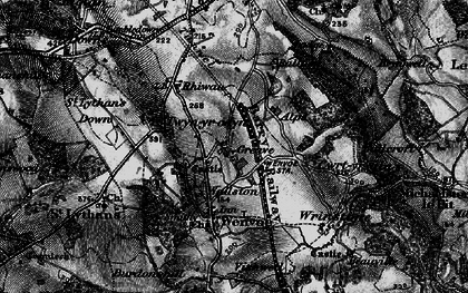 Old map of Wallston in 1898