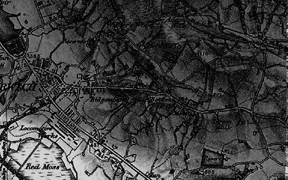 Old map of Wallsuches in 1896