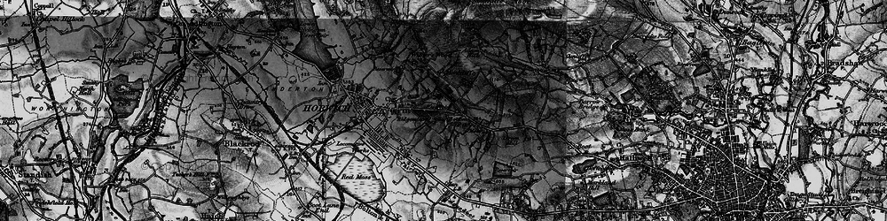 Old map of Wallsuches in 1896