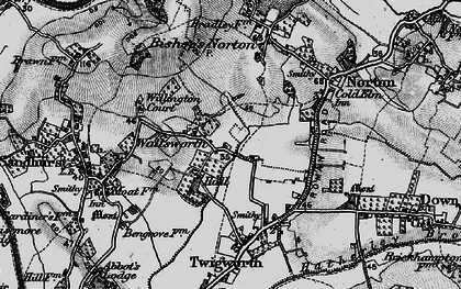 Old map of Wallsworth in 1896