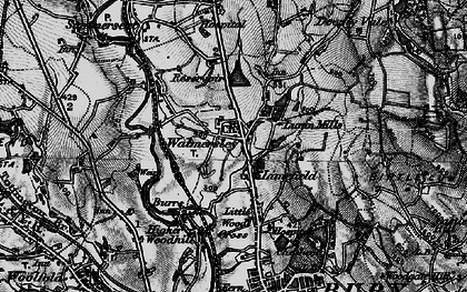 Old map of Walmersley in 1896