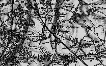 Old map of Walmley in 1899