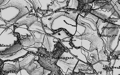 Old map of Walmsgate in 1899