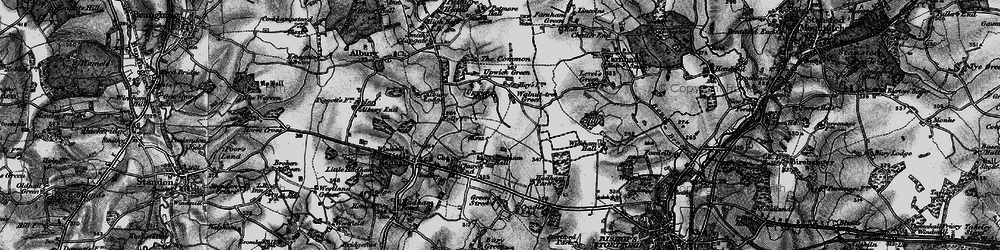 Old map of Walnuttree Green in 1896