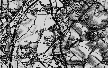 Old map of Walsall Wood in 1899