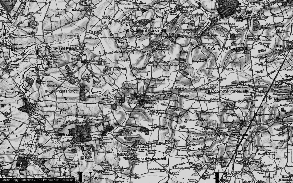 Old Map of Walsham Le Willows, 1898 in 1898
