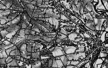 Old map of Walshaw in 1896