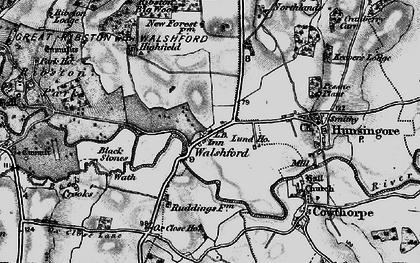 Old map of Walshford in 1898