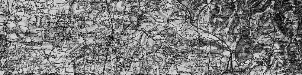 Old map of Awbrook in 1895