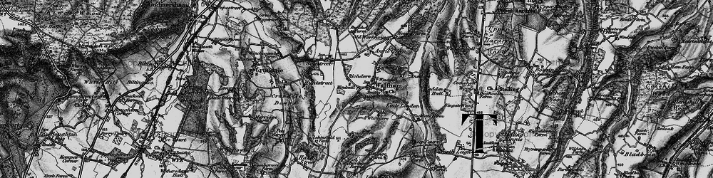 Old map of Ansdore in 1895