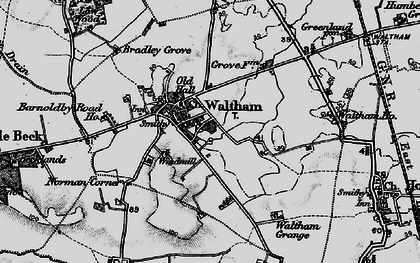 Old map of Waltham in 1899
