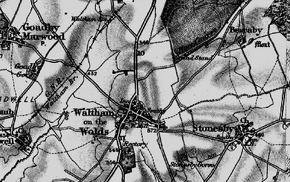 Old map of Waltham on the Wolds in 1899