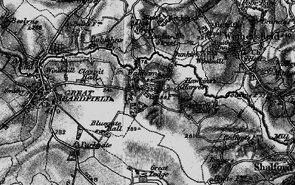 Old map of Waltham's Cross in 1895