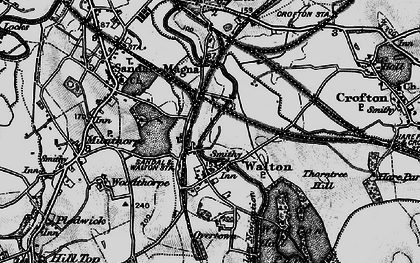 Old map of Walton in 1896