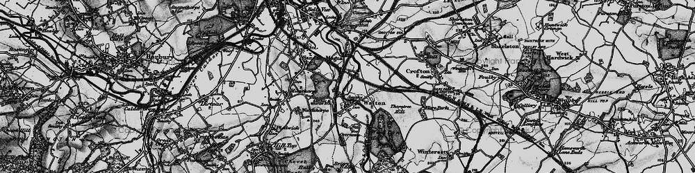 Old map of Walton in 1896