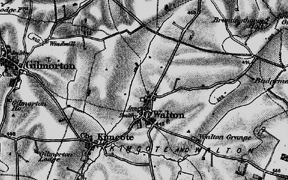 Old map of Walton in 1898