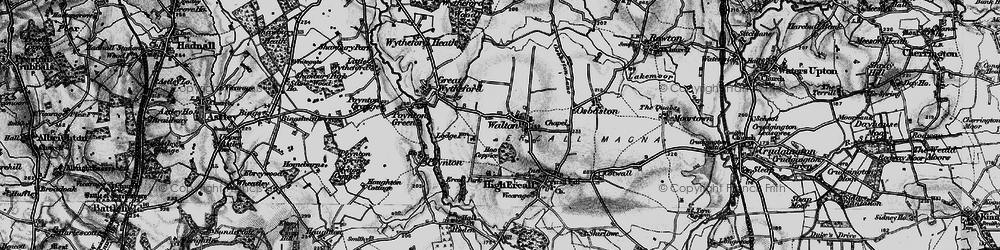 Old map of Walton in 1899