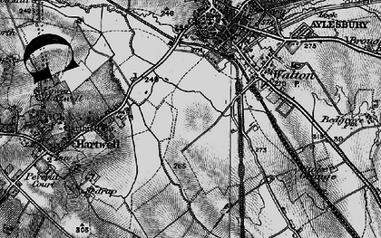 Old map of Walton Court in 1895