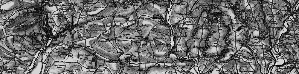 Old map of Afon Syfynwy in 1898