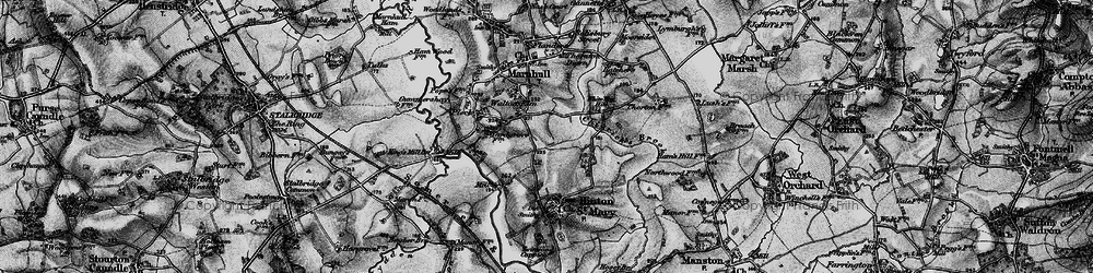 Old map of White Way Hill in 1898