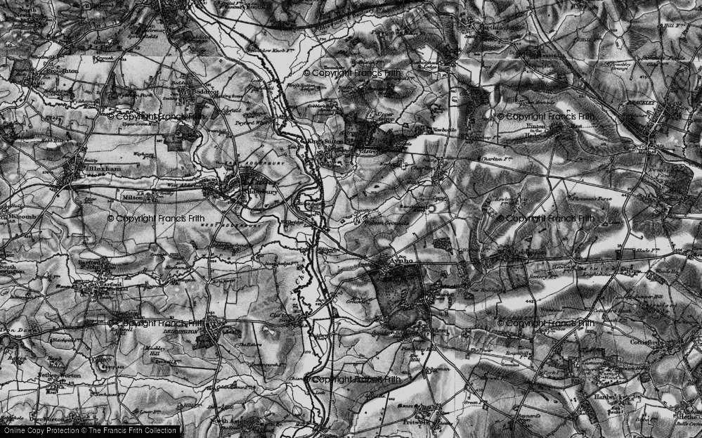 Old Map of Walton Grounds, 1896 in 1896