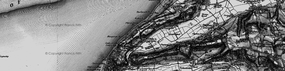 Old map of Walton in Gordano in 1898