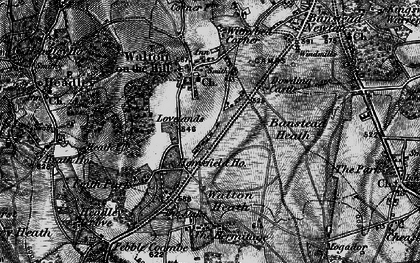 Old map of Walton on the Hill in 1896
