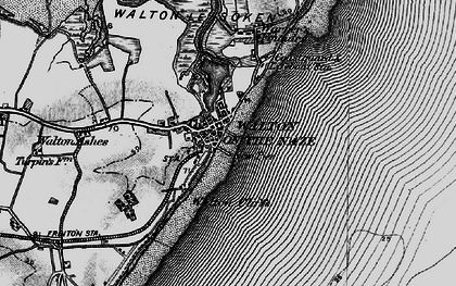 Old map of Walton-On-The-Naze in 1896