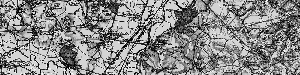Old map of Borough Hill in 1898
