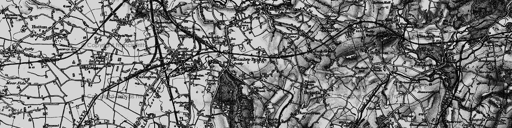 Old map of Walton Summit in 1896