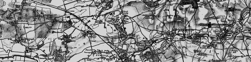 Old map of Bradmoor Plantn in 1898