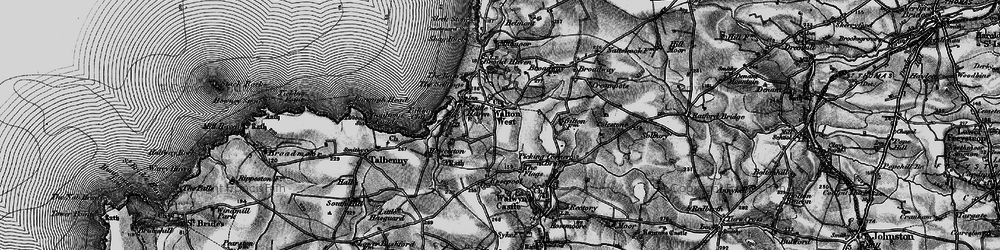 Old map of Walton West in 1898