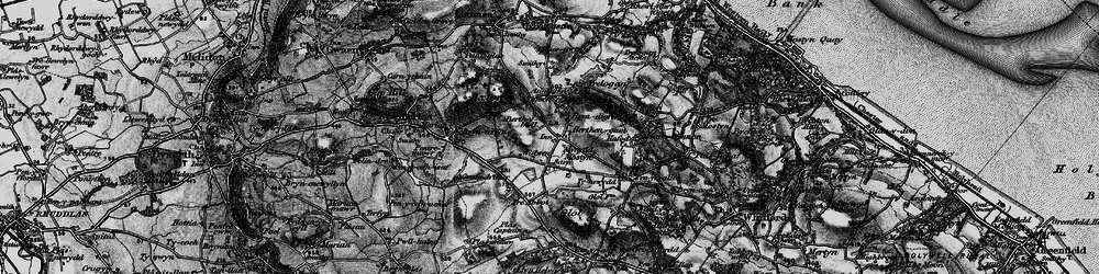 Old map of Walwen in 1896