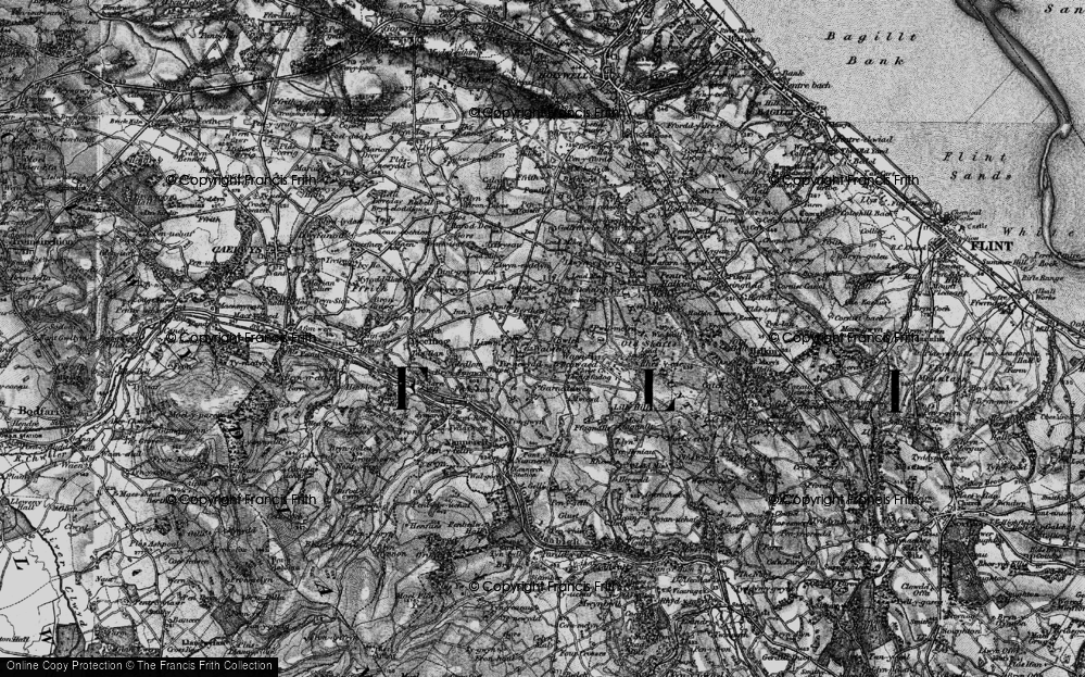 Old Map of Walwen, 1896 in 1896