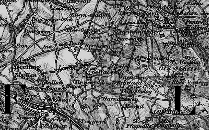 Old map of Walwen in 1896